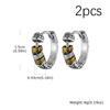 Creative Unique Design Textured Metal Chunky Hoop Earrings for Men Fashion Hiphop Party Piercing Jewelry Gifts