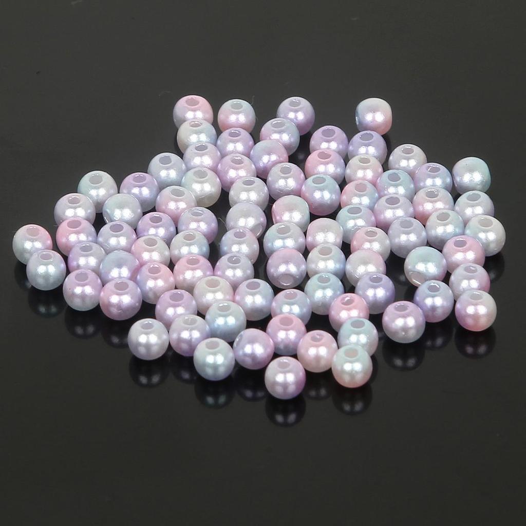 14-24g/sáček 4/6/8/10mm Barevné ABS korálky Náramek Náhrdelník Náušnice Náušnice Příslušenství pro výrobu šperků