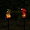 Solar Powered Parrot Garden Light: Waterproof Resin Ornament For Nighttime Holiday Decorations Home Decor Supplies