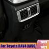 For Toyota RAV4      2024 XA50 ABS Carbon Car Rear Air Condition Outlet Vent Frame Cover Trim Accessories
