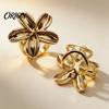 Anti Slip Scarf Ring Rings for Women, Metal Flower Buckle And Slides, Shirt Delicate Neckline Shape Tool Tightener Ties Clip Silk Scarf, Shawl,