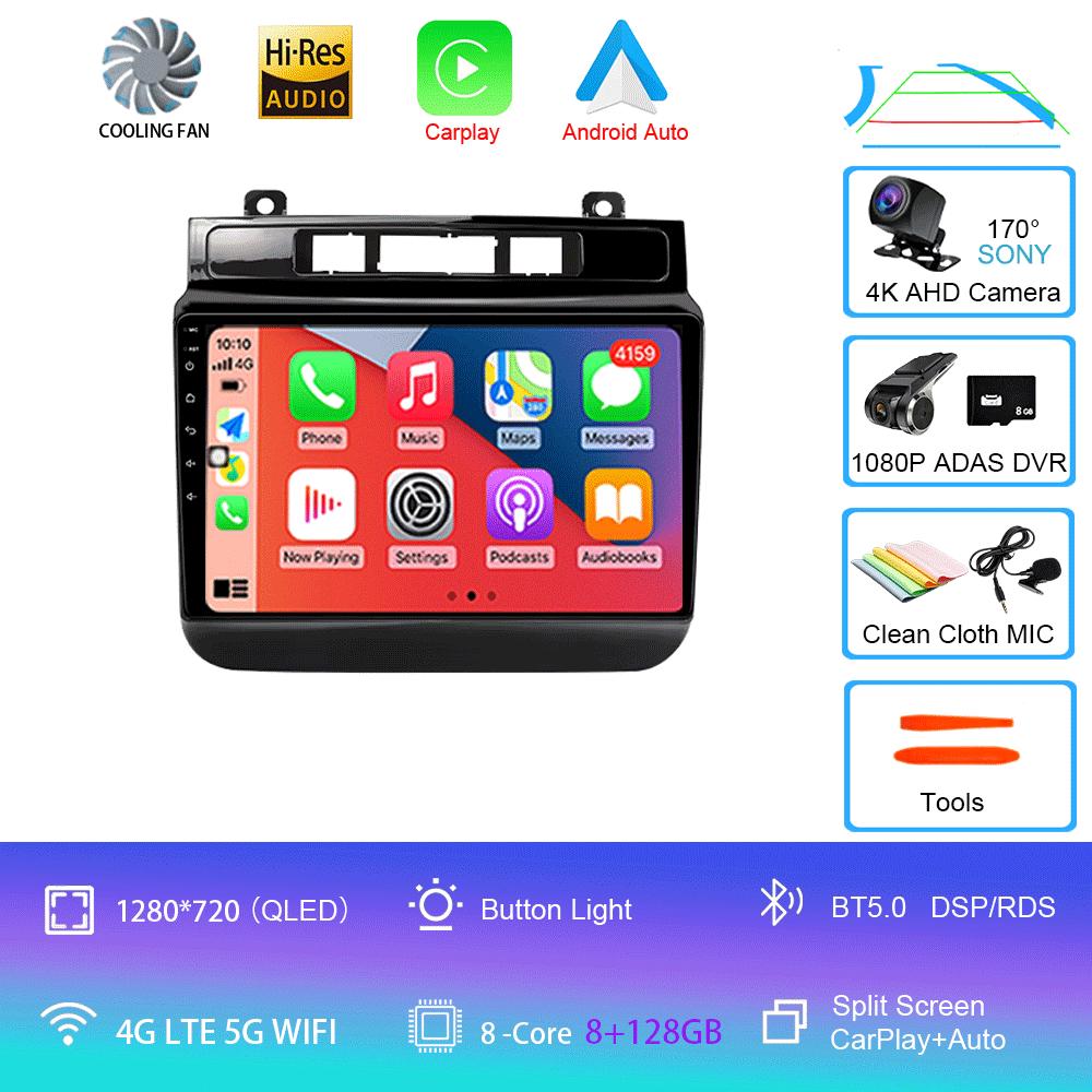 Car Radio For Volkswagen VW Touareg 2011-2018 Touch Screen Wireless Carplay Android 14 Auto Car Stereo Multimedia Player