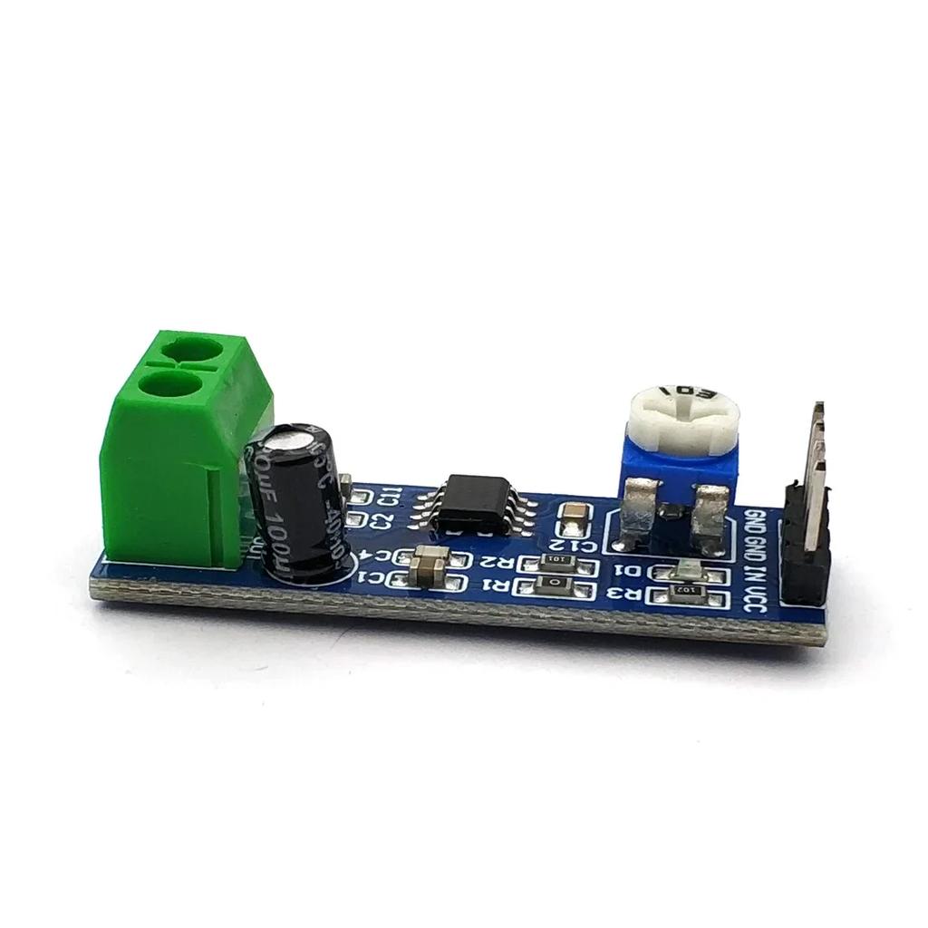LM386 Audio-Leistungsverstärkermodul 200-facher Verstärkungs-Verstärkerplatine Mono-Leistungsverstärker 5V-12V Eingang
