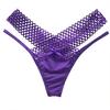 2 Pcs Postpartum Sheer Mesh Underwear for Women Low Waist See Through Thong Breathable Ultra Thin V String Panties