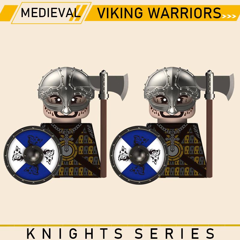 Medieval Military Knights Series Building Blocks Castle Army Soldier Figures Shield Sword Accessories Warrior Bricks Gifts Toys