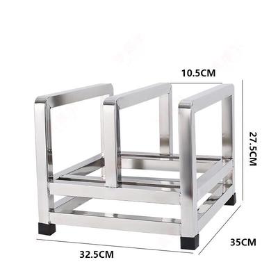 KangFuTao Stainless Steel Cutting Board & Knife Storage Rack