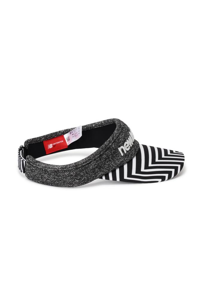 Golf Sun Visor Zebra Sweat Absorbent Quick Drying FR [New Balance] Women's (3D Pattern/COOLMAX Slip) / 012-3287512 010_Black