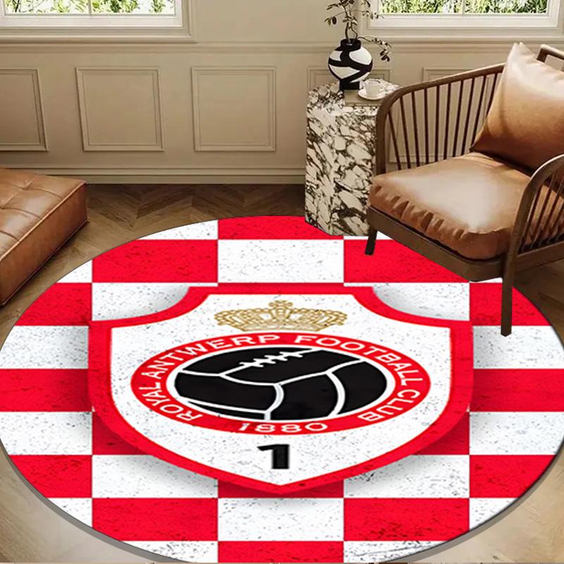 Royal Antwerp Fc Crest Round Mat Home Decor, Chair Rug For livingroom,Bedroom, Doormat Home Decor Birthday Gift Christmas Gifts