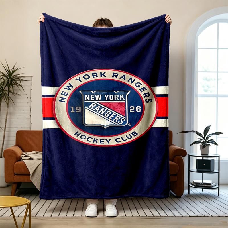 New York Rangers Soft and comfortable flannel Suitable for sofas living rooms outdoor camping travel and also makes a great anniversary gif