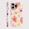 Luxury Clmj Swag Pink Flower Glossy Film Hard PC Phone Case for Google Pixel 7 7a 8 8a 9 9a Pro XL 5G