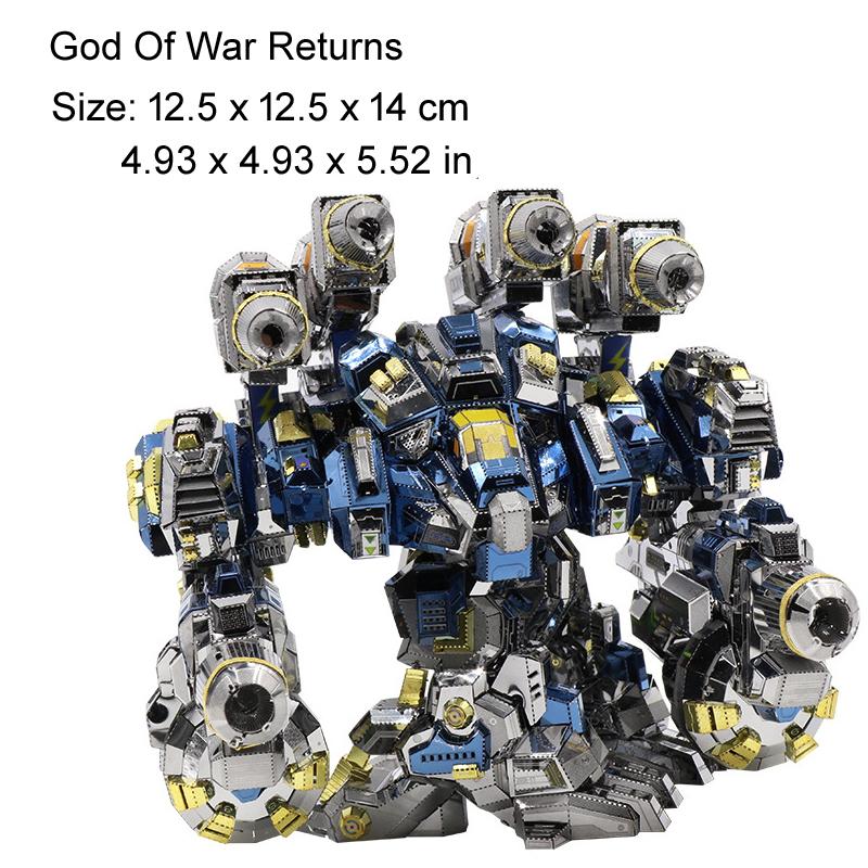 MU 3D Metallpuzzle „God of War Returns“ – Donnergott-Kampfrüstung – DIY 3D-Laserschnitt – Zusammenbau-Puzzle – Spielzeug – Schreibtischdekoration – GESCHENK
