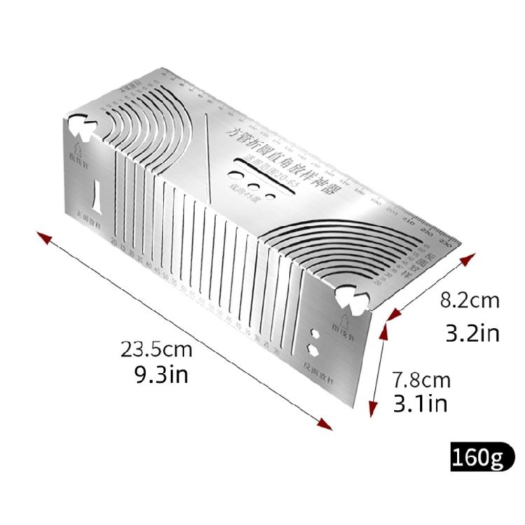 Stainless Scriber Multifunction Marking Tool Marking Ruler Angles & Marking Tool Drawing Tool for Metalworking