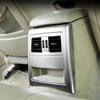 ABS Carbon Faser Auto Hinten Klimaanlage Outlet Anti-kick Abdeckung Rahmen Dekoration Auto Zubehör Für BMW 3 Serie e90 2005-12
