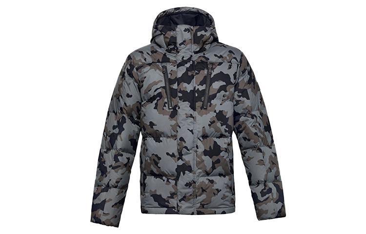 Under Armour Sportstyle Down Jackets Men s Black Hooded Moderate Down Jacket 1355853-002 XXL