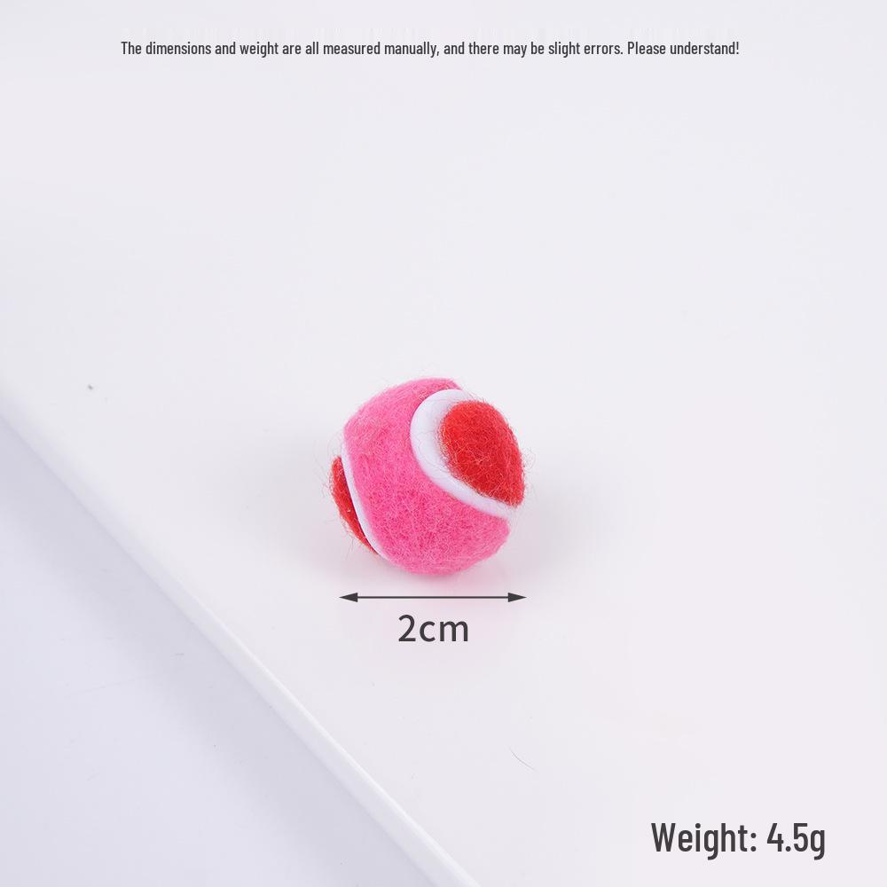 2cm Mini Tennis Ball Toy Keyring Backpack Pendant & Earrings Souvenir