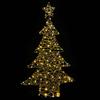 Christmas Tree with 120 Warm White LEDs 150 cm Rattan