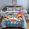 3Pc Multiple Styles D-Doraemon Cartoon Printed Bedding Set 1 Duvet Cover,2 Pillowcases Boys Girls Children Luxury Gifts