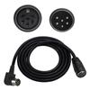 90 Degree DIN 6Pin Male to Female Sound Video Cable Terminal Cable for Sound Microphone Guitar Digital Equipment