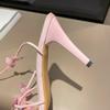 Fashion 2025 Summer Cross-Tied Ankle Strap Women Sandals Fashion Open Toe Butterfly-knot Shoes Elegant Stripper Party Sandalias Shoes