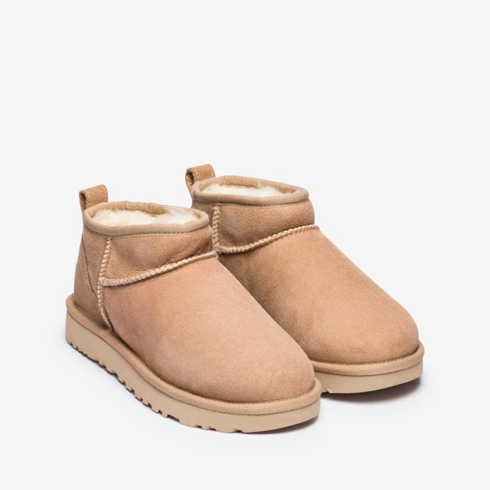 Stiefel UGG Beige Classic Ultra Mini