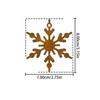 Custom Faux Rust Metal Snowflake Christmas Ornament
