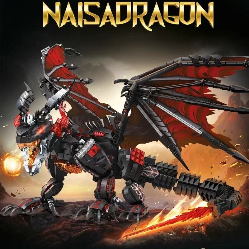 Naisadragon 68257 Flying Dragon Monster Model Building Blocks Toy Gift for Kids Creative Educational Puzzles Set