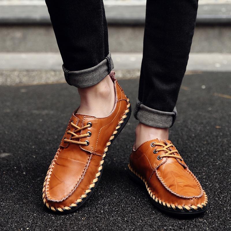 Men's Lace Up Leather Shoes Outdoor Shoes