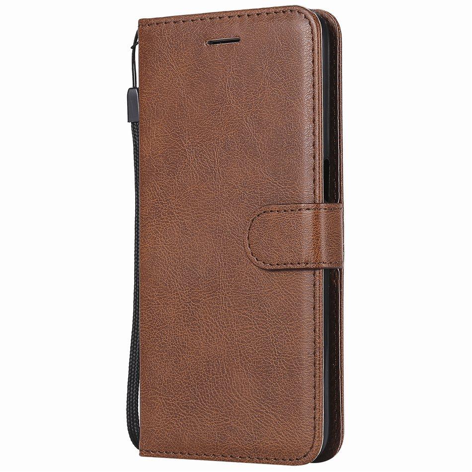 Cute Solid Color Flip Leather Cover For Case Samsung Galaxy S20 Ultra A51 A71 A6 A7 A8 Plus A9 2018 S10E S10 J330 J530 J730 D06Z