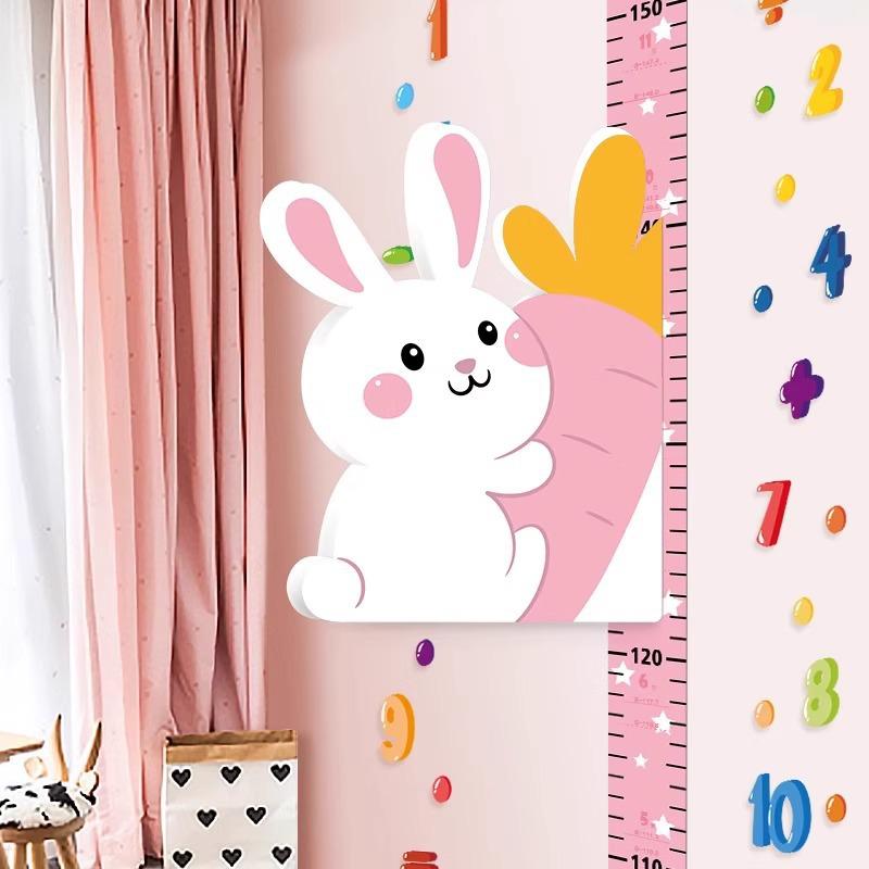 3D Children's Height Measurement Wall Sticker – Removable, Non-Damaging, Precise Ruler