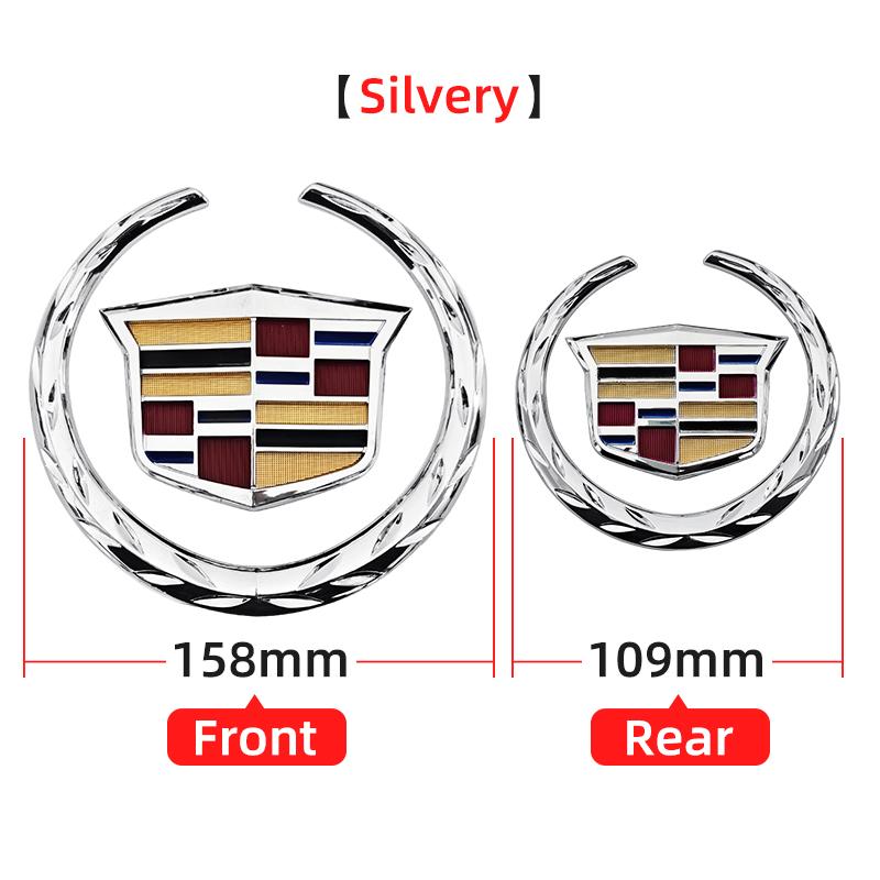1pcs ABS 109mm 158mm for Cadillac SRX ATS XTS Car Front Grille Emblem Rear Tail Bumper Trunk Sticker Badge Styling Accessories