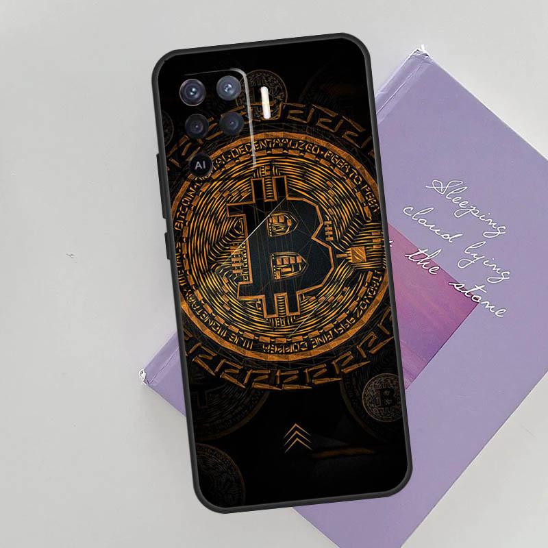 BTC Bitcoin Phone Case For Oppo A74 A53 A54 A94 A15 A16 A17 A52 A72 A76 A96 A57S A58 A78 A98 Back Cover