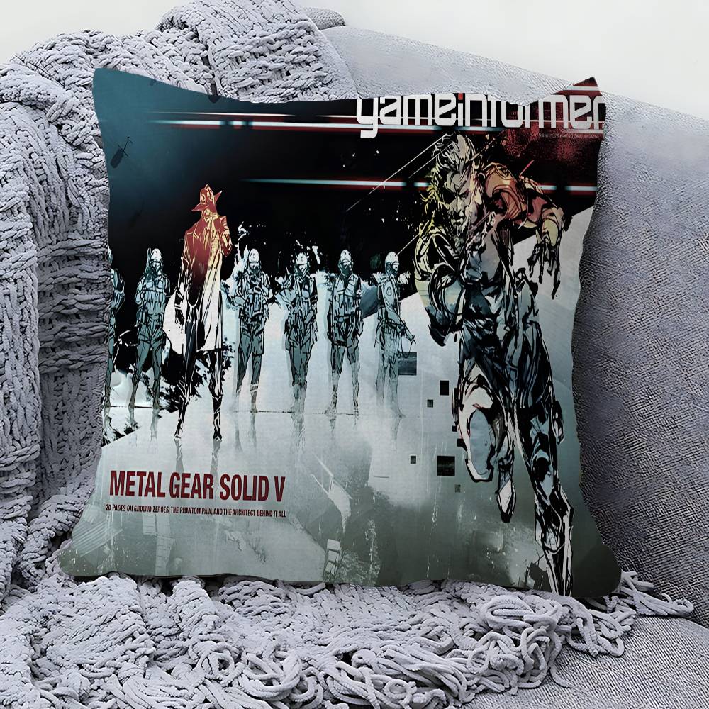 Metal Gear Solid Pillow Cushion Cover Pillowcase Living Room Sofa Home Decor Customized