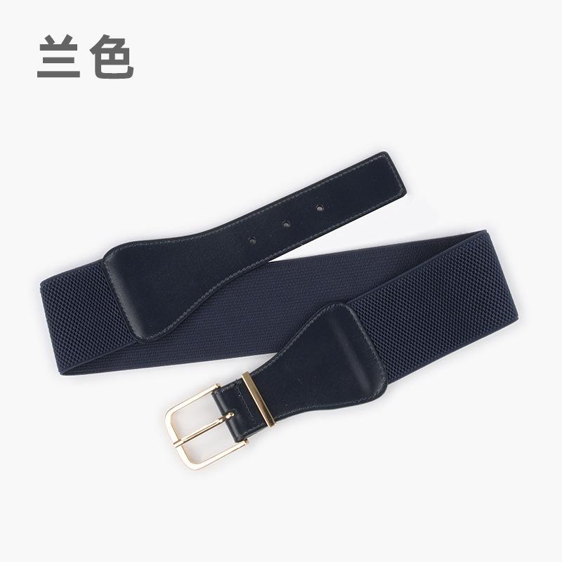 Elastic Belt Women'S Personalized Dress Suit Decorative Temperament Waist Seal Elastic Belt Leather Belt
