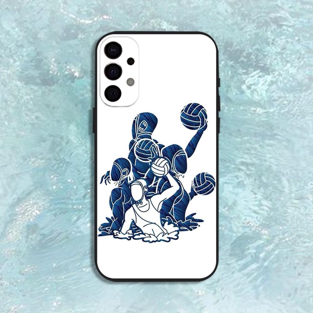 Water Polo Sports Phone Case For Samsung S25,S24,S21,S22,S23,S30,Ultra,S20,Plus,Fe,Lite,Note,10,9,5G Black Cover