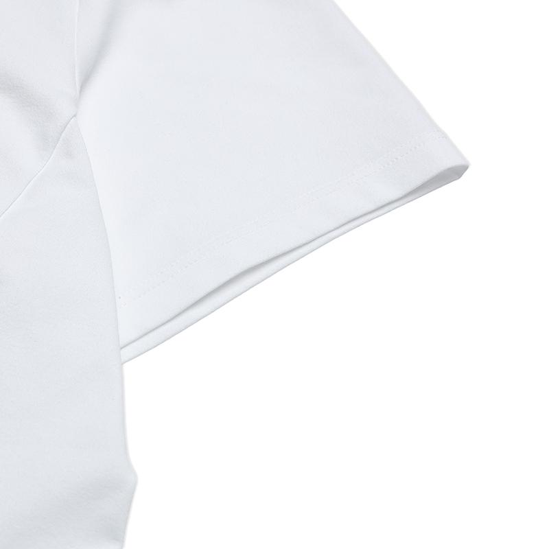 Fila Simple Solid Color Fashion Moisture Wicking Polo Shirt Women Tops White F11W621102FWT