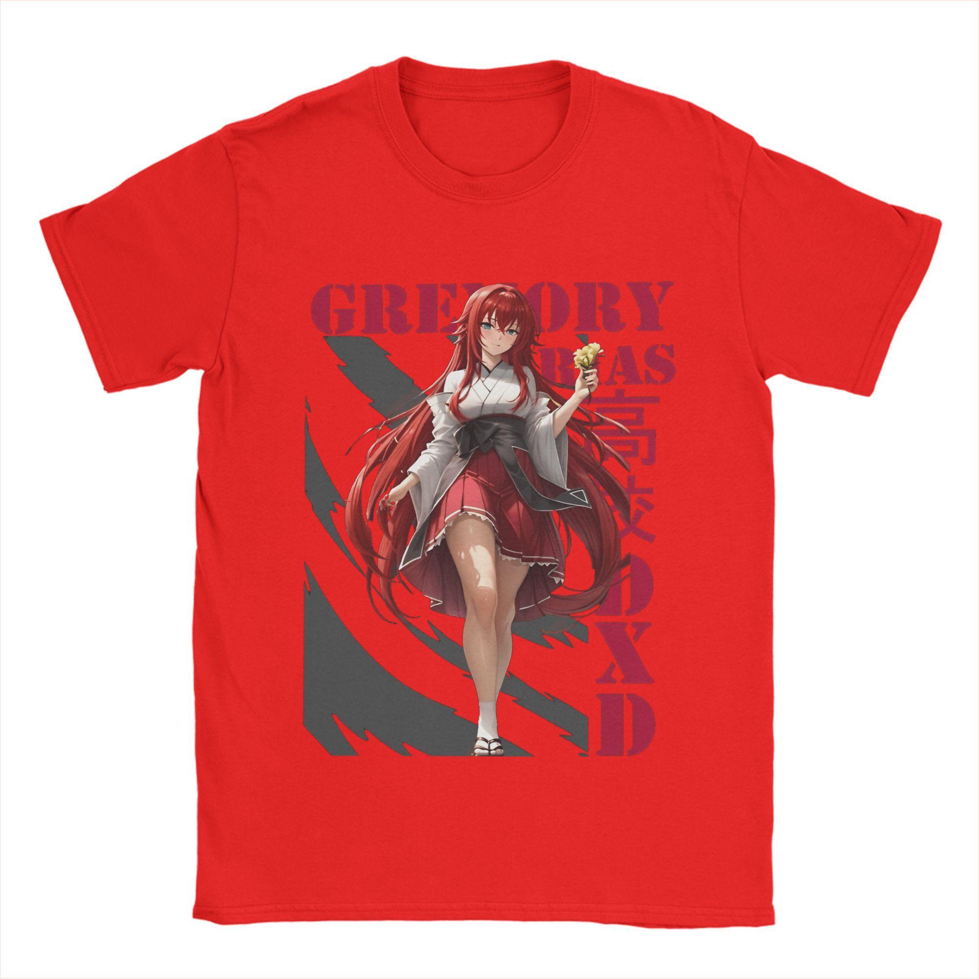 

Футболки Rias Gremory DxD Мужские 100% Хлопок Винтажная Футболка Круглый Вырез Футболка Короткий Рукав Одежда Оригинал S