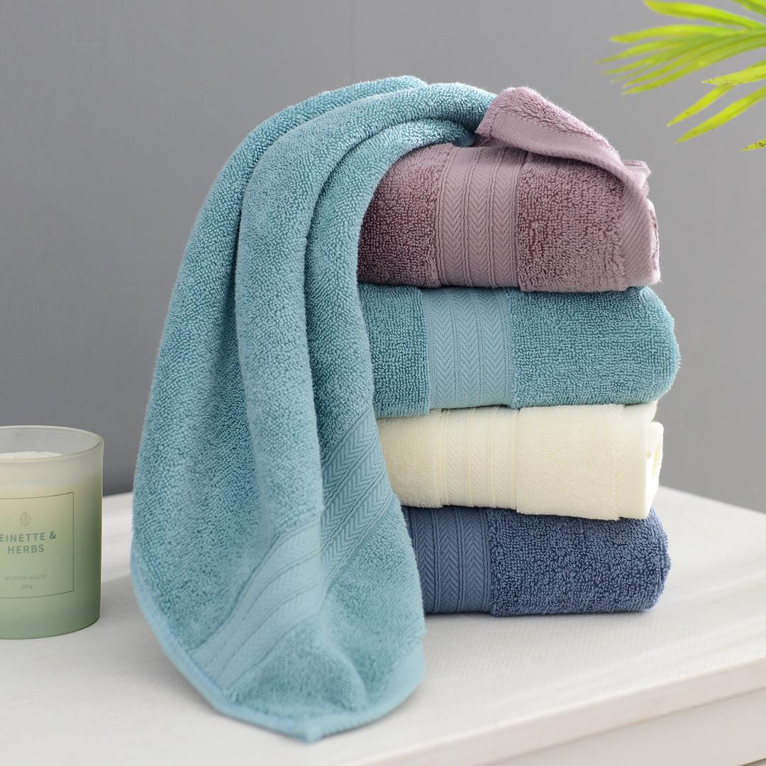 

Daily Adult Cotton Home Face Towel Embroidery Gift Moisture-wicking Pure Cotton Good Towel Durable Durable Useful Useful 34*75