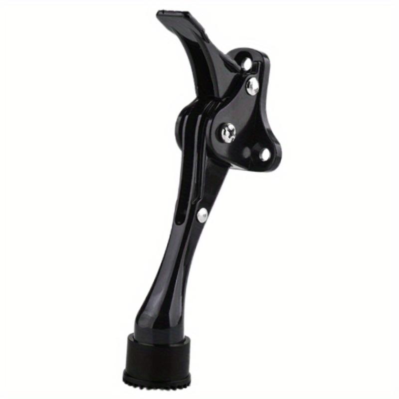 1 ks Dveřní zarážka One Touch Kickdown, Držák dveří, Vysoce odolné dveřní zarážky, Spodní část dveří, Výškově nastavitelné gumové koncovky, Dodává se s montážními šrouby