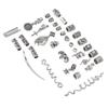 34pcs Alloy Beard Jewelry Dreadlocks Different Shapes DIY Hair Braiding Beads Accessories for Bracelet Necklace