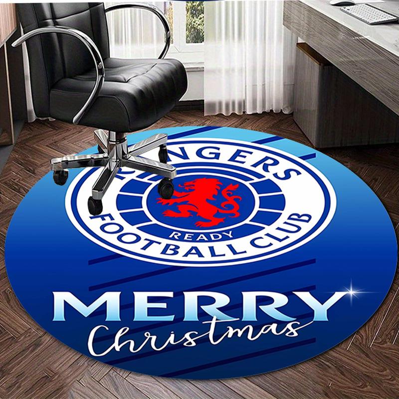 1pc Football Team (40) Design Printed Area Round Carpet for Bedroom Living Room Home Decor Rugs Mat Non Slip Mat Rug for Bedside