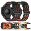 22mm Watch Band for for Huawei Watch GT 5 46mm/Samsung Galaxy Watch3 45mm Dual Color Silicone Strap