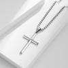 Crucifix Necklace for Women Men Hypoallergenics Titaniums Steel Religious Neckchain Comfortable Wear Faith Jewelry