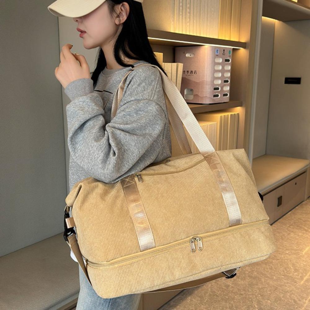 New short-distance out large-capacity portable travel bags for men and women large-capacity with shoes warehouse fitness bag can cover the tie rod