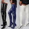 Patent Leather Over The Knee Boots Ladies High Heels 2025 New Large Size Sexy Thigh High Boots Stiletto Women Boots Botas Mujer
