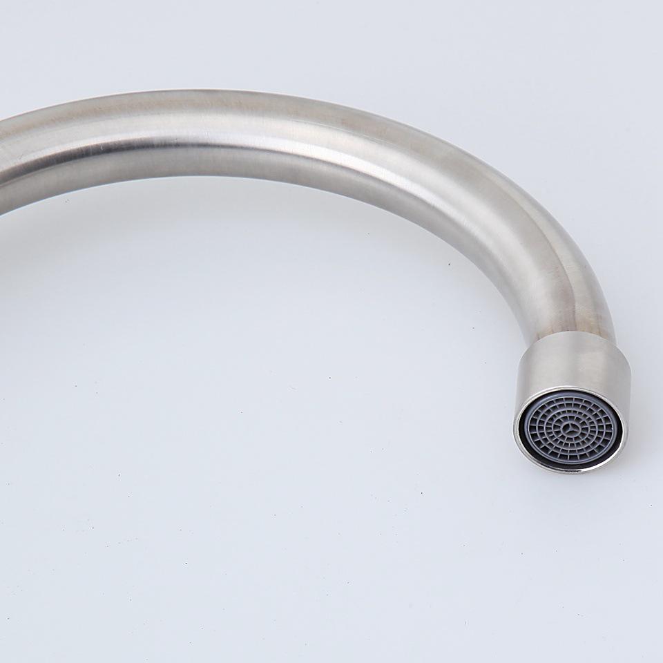 Rubinetto da parete in acciaio inossidabile 304 per cucina e lavabo, solo acqua fredda