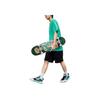 Li-Ning X Persue Artist Collaboration Skateboard Series Cartoon Letter Print Round Neck Casual Short Sleeve T-Shirt Unisex Tops Green AHSS295-2