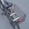 Rear Bike Basket Cargo Rack Foldable Easy Installation Iron Heavy Duty Bicycle Pannier