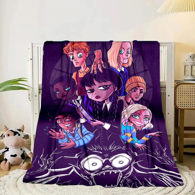 Stained Glass Gothic Romance Blanket Flannel Blanket for bed, sofa, Camping, Hiking, Picnic Essentials, gift for family Fan gifts
