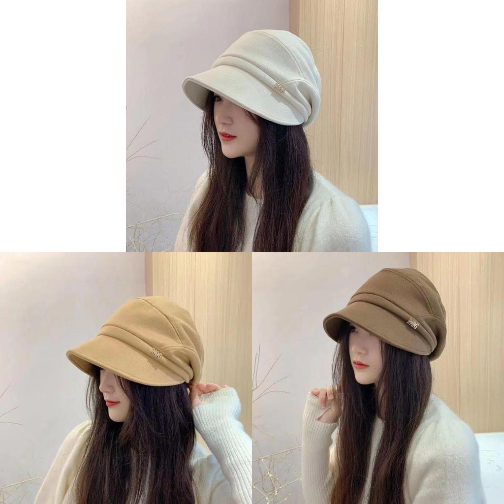 Womens Winter Fisherman Hat With Wide Brim And Polyester Material For Casual Fashion