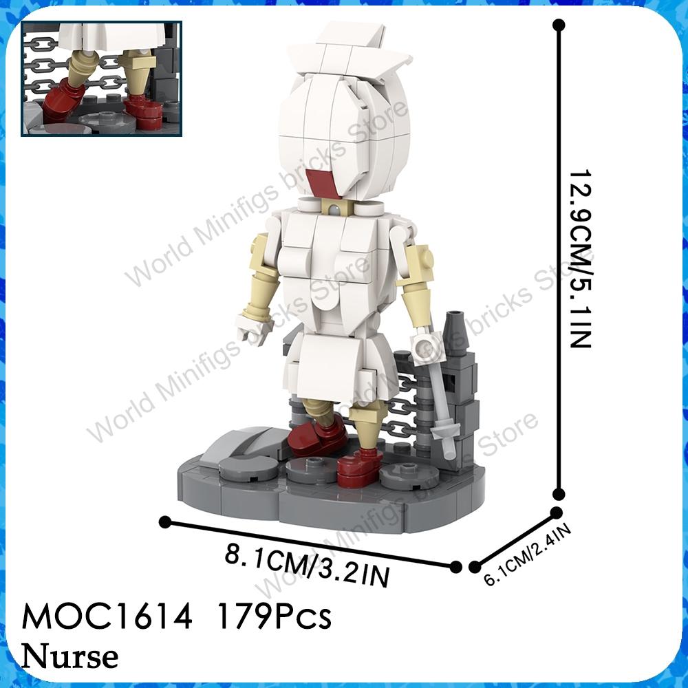 

MOOXI MOC Сайлент Хиллс Красная Пирамида Вещи Фильм ужасов Игра Brickheadz Строительные блоки Подарок Игрушки Для детей Взрослых Кирпичики Медол